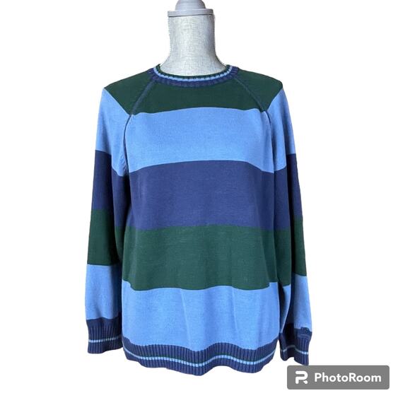 Tommy Hilfiger Bold Stripe Pullover Sweater size Mens M - Picture 1 of 8